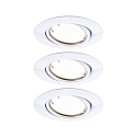 LED Einbauleuchte BASE COIN, 3x4,9W, 3000K, 430lm, IP20, schwenkbar, dimmbar Zigbee, wei�