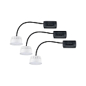 LED lamp COIN NOVA PLUS set of 3, switchable Coin 6W 470lm 2700K 100� CRI >80 