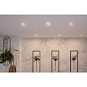 3er-Set Einbauleuchte CHOOSE, starr, IP44, 230V, max. 3x 10W �5.1cm, Alu gedreht