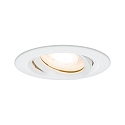 Paulmann Recessed luminaire LED Nova, IP65, round, 7W, GU10, set of 1 swiveling, white