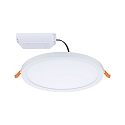 Paulmann LED Recessed Panel AERO VariFit DIM, round, IP44, � 17.5cm, 15W 3000K, 3-step dimmable, white