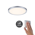 Paulmann LED Recessed Panel AERO VariFit DIM, round, IP44, � 17.5cm, 15W 3000K, 3-step dimmable, chrome matt
