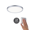 Paulmann LED Recessed Panel AERO VariFit DIM, round, IP44, � 17.5cm, 15W 4000K, 3-step dimmable, chrome matt