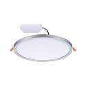 Paulmann LED Recessed Panel AERO VariFit DIM, round, IP44, � 23cm, 18W 4000K, 3-step dimmable, chrome matt