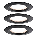 recessed luminaire NOVA PLUS COIN rigid, set of 3 IP44, dimmable 6W 470lm 2700K CRI >80