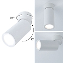 ceiling luminaire TURNAL COIN, white matt dimmable