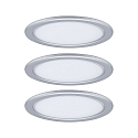 Paulmann under-cabinet luminaire PUKK set of 3, chrome matt  3,5W 210 | 300lm 2700K
