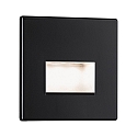 recessed luminaire EDGE, black matt 1,2W 50 | 100lm 2700K 100� 100�