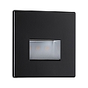 Paulmann LED Wandeinbauleuchte EDGE, eckig, 1,2W, 2700K, 50lm, schwarz