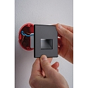 Paulmann LED Wandeinbauleuchte EDGE, eckig, 1,2W, 2700K, 50lm, schwarz
