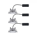 recessed luminaire CALLA swivelling, set of 3 IP65, chrome matt dimmable 5W 430 | 550lm 3000K 100� 100� CRI >80