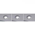 recessed luminaire CALLA swivelling, set of 3 IP65, chrome matt dimmable 5W 430 | 550lm 3000K 100� 100� CRI >80