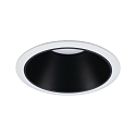 Paulmann recessed luminaire COLE round, rigid, set back GU10 IP23, black matt, white dimmable CRI >80