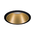 Paulmann Einbauleuchte COLE, rund, � 8.8cm, starr, r�ckversetzt, 230V, GU10 max. 10W, Alu/Kunststoff, Schwarz matt / Gold