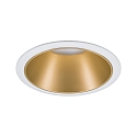 Paulmann recessed luminaire COLE round, rigid, set back GU10 IP23, gold, white matt dimmable CRI >80