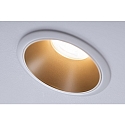 Paulmann recessed luminaire COLE round, rigid, set back GU10 IP23, gold, white matt dimmable CRI >80