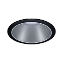 Paulmann Einbauleuchte COLE, rund, � 8.8cm, starr, r�ckversetzt, 230V, GU10 max. 10W, Alu/Kunststoff, Schwarz matt / Silber