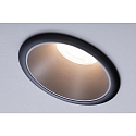Paulmann Einbauleuchte COLE, rund, � 8.8cm, starr, r�ckversetzt, 230V, GU10 max. 10W, Alu/Kunststoff, Schwarz matt / Silber