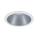 Paulmann recessed luminaire COLE round, rigid, set back GU10 IP23, silver, white matt dimmable CRI >80
