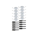 Paulmann recessed luminaire BASE swivelling, set of 10 GU10 IP20, white dimmable CRI >80
