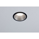 Paulmann Recessed spot LED COLE IP44, fixed, incl. LED COIN Module, 230V, 6.5W 2700K460lm 100�, 3-step dimmable, black / silver