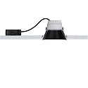 Paulmann Recessed spot LED COLE IP44, fixed, incl. LED COIN Module, 230V, 6.5W 2700K460lm 100�, 3-step dimmable, black / silver