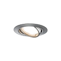 recessed luminaire BASE COIN swivelling, set of 1 IP20, brushed iron  5W 370lm 3000K 100� 100� CRI > 80
