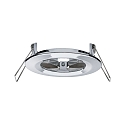 Paulmann 3er-Set LED Einbauleuchten-Set NOVA COIN, IP23, rund, � 8.4cm, starr, 230V, inkl. 6.5W 2700K 460lm 100�, Chrom