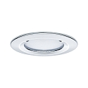 Paulmann 3er-Set LED Einbauleuchten-Set NOVA COIN, IP23, rund, � 8.4cm, starr, 230V, inkl. 6.5W 2700K 460lm 100�, Chrom