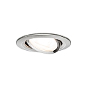 Paulmann recessed luminaire NOVA LED round, swivelling, set of 3 GU10 IP23, brushed iron dimmable 460lm 2700K 38� 38� CRI >80