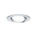 Paulmann recessed luminaire NOVA LED round, swivelling, set of 3 GU10 IP23, aluminium dimmable 460lm 2700K 38� 38� CRI >80