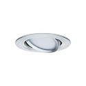 Paulmann recessed luminaire NOVA LED round, swivelling, set of 3 GU10 IP23, aluminium dimmable 460lm 2700K 38� 38� CRI >80