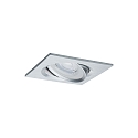 Paulmann 3er-Set LED Einbauleuchten-Set NOVA, IP23, eckig, schwenkbar, inkl. GU10 6.5W 2700K 460lm 38�, 3step dimmbar, Alu gedreht