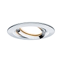 Paulmann 3er-Set LED Einbauleuchten-Set NOVA COIN, IP23, rund, schwenkbar, inkl. 6.5W 2700K 460lm 100�, 3step dimmbar, Chrom