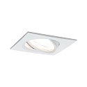 Paulmann recessed luminaire NOVA COIN LED square, swivelling, set of 3 Coin IP23, white matt dimmable 19