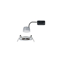 Paulmann recessed luminaire NOVA COIN LED round, rigid Coin IP44, brushed iron dimmable 460lm 2700K 100� 100� CRI >80