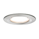 Paulmann recessed luminaire NOVA COIN LED round, rigid, set of 3 Coin IP44, brushed iron dimmable 19,5W 460lm 2700K 100� 100� CRI >80