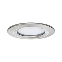 Paulmann recessed luminaire NOVA COIN LED round, rigid, set of 3 Coin IP44, brushed iron dimmable 19,5W 460lm 2700K 100� 100� CRI >80