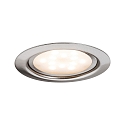 Paulmann LED Furniture recessed luminaire SET LED, 3x4,5W, 12VA, 230V/350mA, 65mm, brushed iron