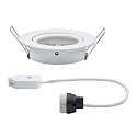 Paulmann Recessed luminaire Nova, IP23, round, set of 1, excl. lamp, max. 35W, GU10, white