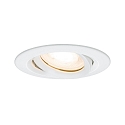 Paulmann Recessed luminaire LED Nova, IP65, round, max. 35W, set of 1 swiveling, white