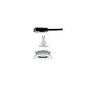 Paulmann Outdoor Einbauleuchte NOVA PLUS, IP65, rund, 230V, inkl. GU10 6W 4000K 470lm 36�, schwenkbar, dimmbar, Wei� matt / Chrom
