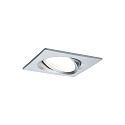 Paulmann outdoor recessed luminaire NOVA PLUS COIN square, swivelling, set of 3 Coin IP23, aluminium dimmable