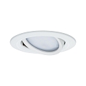 Paulmann outdoor recessed luminaire NOVA PLUS COIN round, swivelling, set of 3 Coin IP65, white matt dimmable