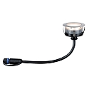 Paulmann LED Bodeneinbauleuchte FLOOR ECO PLUG & SHINE, 3er Basisset, 80�, 7cm, 3x 1,3W, 24W, 3000K, 50lm, IP67, silber