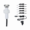 Paulmann 5er Set PLUG & SHINE LED Einbauleuchte MICRO PEN II, IP67, � 11.5cm, 5x 0.22W 3000K 1.8Im 20�, inkl. Treiber, silber