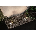Paulmann LED Bodeneinbauleuchte FLOOR MINI PLUG & SHINE, 3er Basiset, 80�, 5,5cm, 3x 2,5W, 24V, 3000K, 50lm, IP67, silber