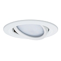 Paulmann Recessed luminaire LED Coin Slim, IP23, round, 6,8W, set of 1 dimmable and swiveling, white
