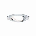 Paulmann Recessed luminaire LED Coin Slim, IP23, round, 6,8W, set of 3 dimmable and swiveling, white