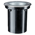 PLUG & SHINE Boden-Einbauleuchte FLOOR, IP67, 24V, 6W, schwenkbar, Silber